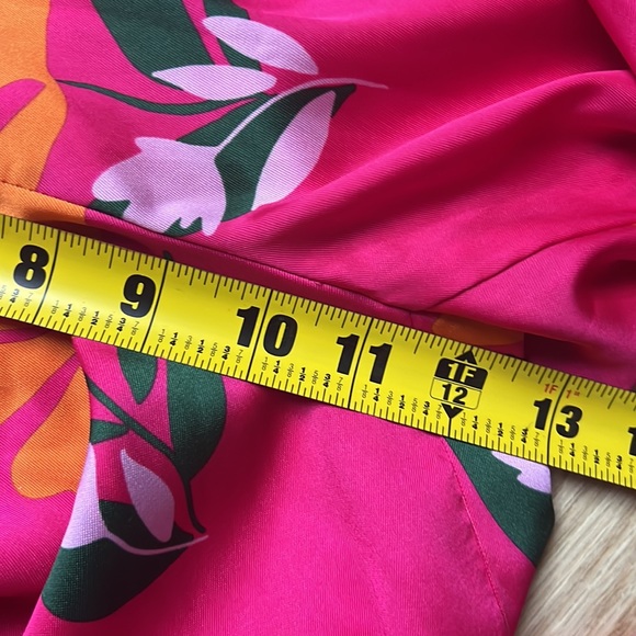 NWT. Zara Pink Satin Effect Flowers Print Sleeveless Jumpsuit. Size XS - Picture 13 of 14